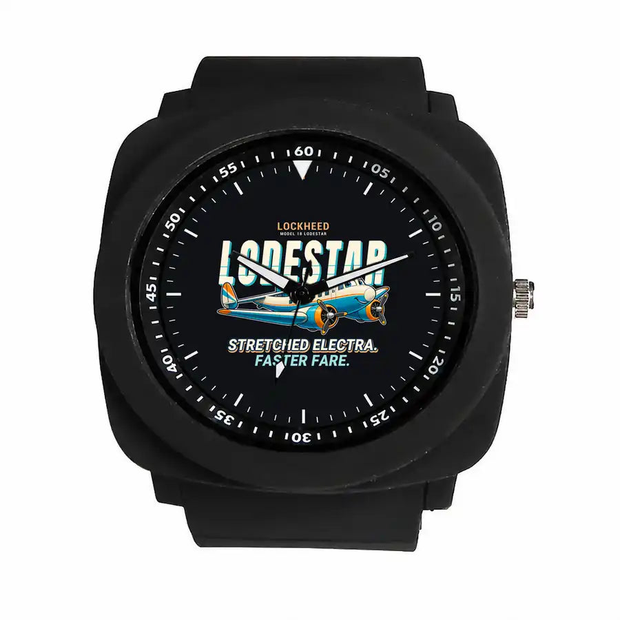 Model 18 Lodestar - Cartoon - Rubber Strap - Black