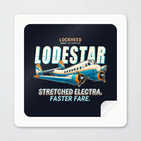 Thumbnail for Model 18 Lodestar - Cartoon - Square Sticker - Peel