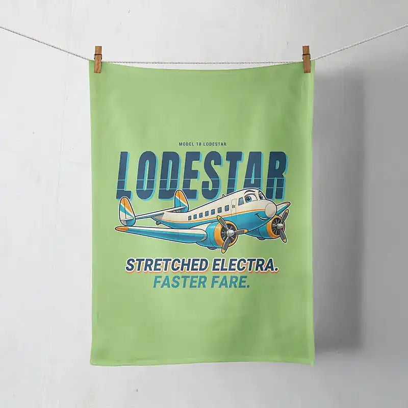 Model 18 Lodestar - Cartoon - Towel - Light Green