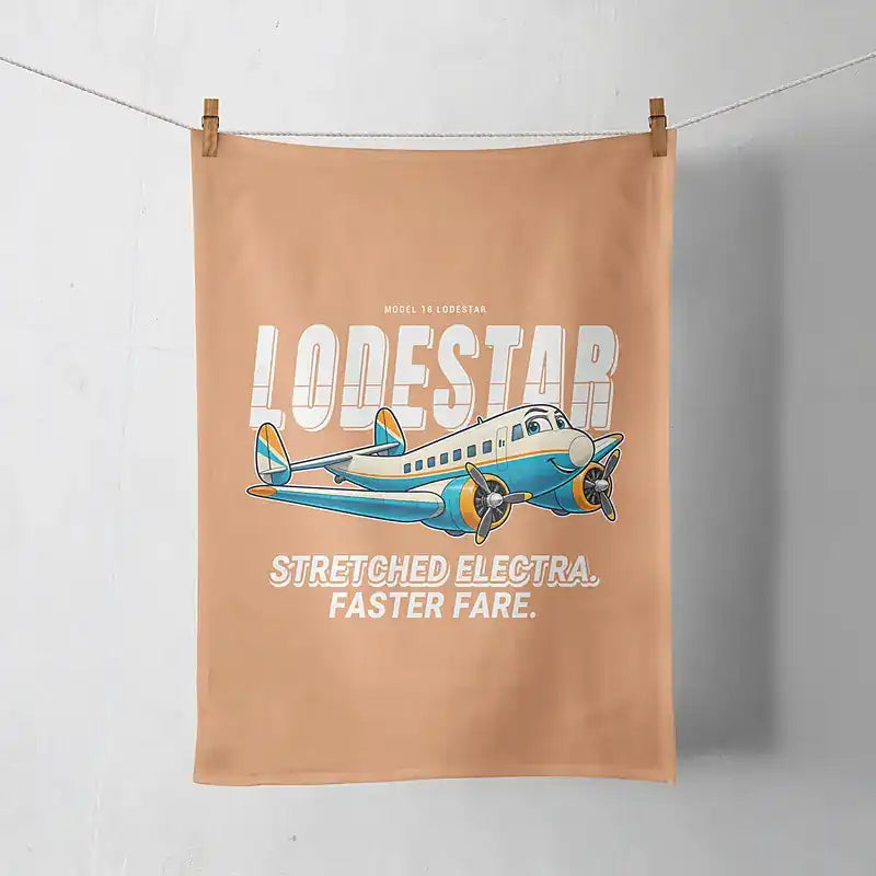 Model 18 Lodestar - Cartoon - Towel - Orange