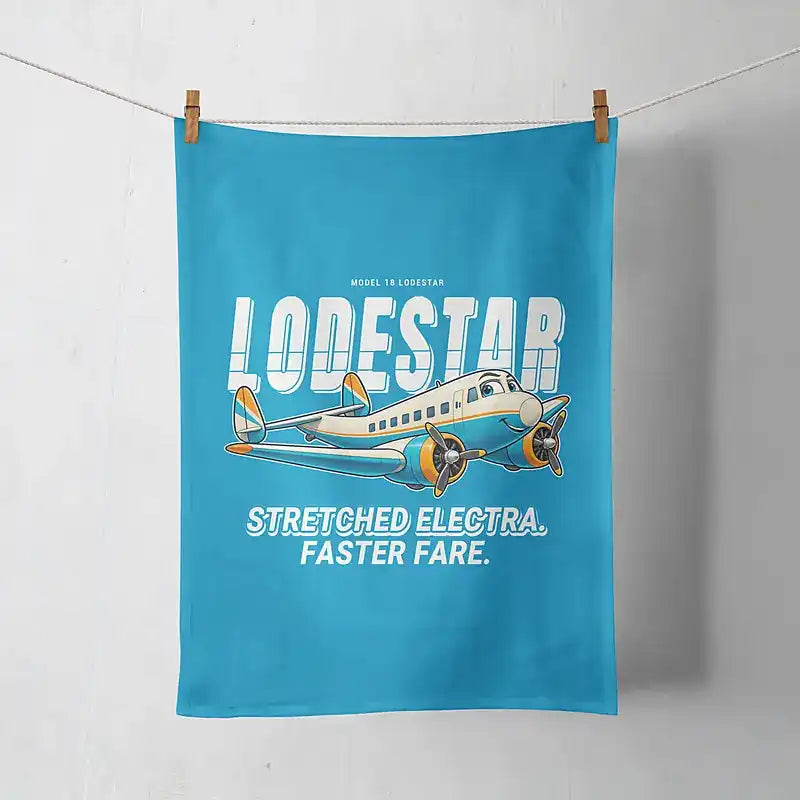 Model 18 Lodestar - Cartoon - Towel - Turquoise