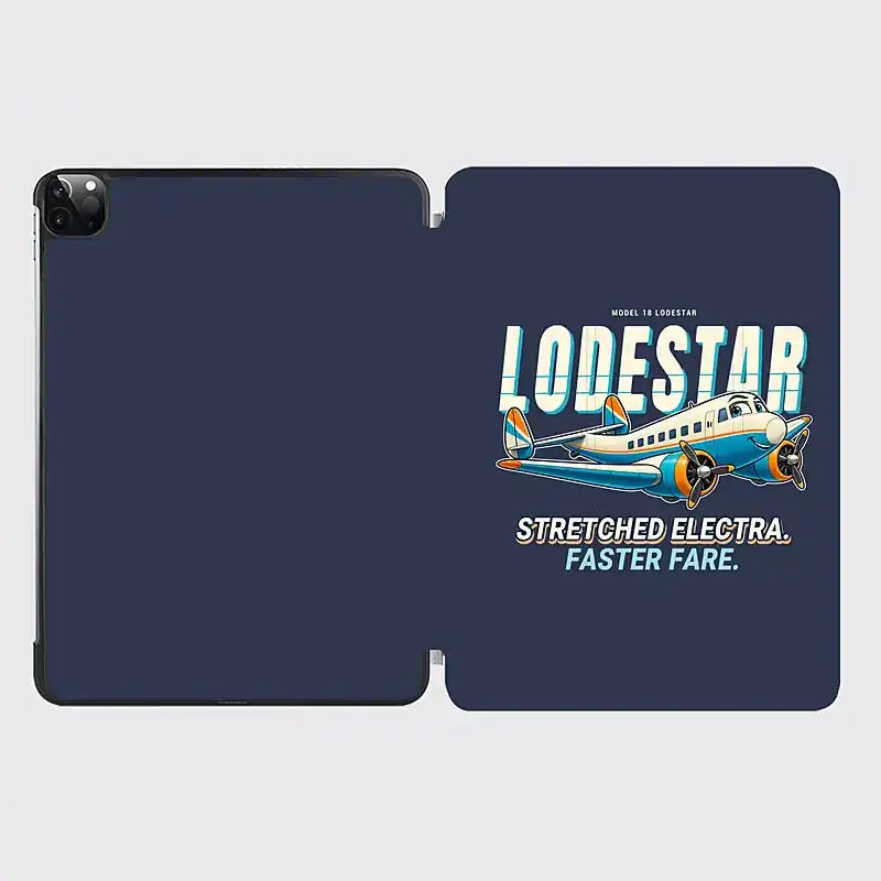 Model 18 Lodestar - Cartoon - iPad Case - Navy Blue