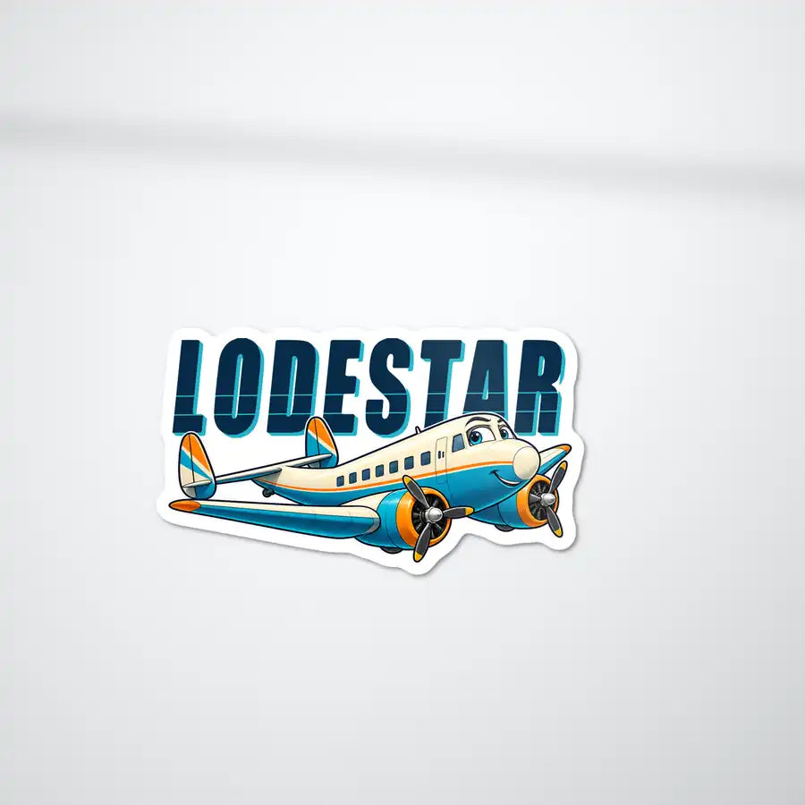 Model 18 Lodestar - Cartoon Die-Cut - Die-Cut - White Car