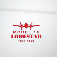 Thumbnail for Model 18 Lodestar - Heritage Die-Cut - Red + Name - Die-Cut - Close-up