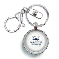 Thumbnail for Model 18 Lodestar - Heritage - Circle Key Chain - White
