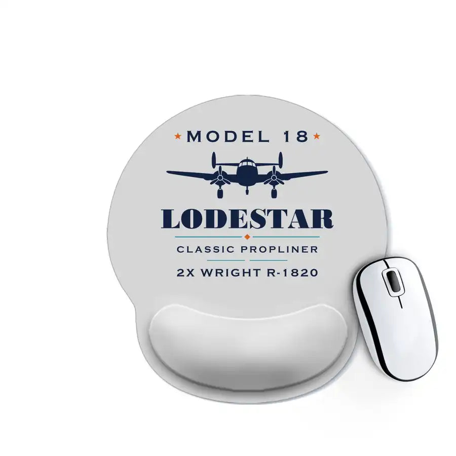 Model 18 Lodestar - Heritage - Ergonomic Mouse Pad - Light Gray