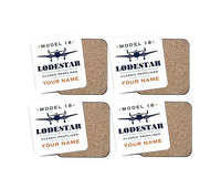 Thumbnail for Model 18 Lodestar - Heritage + Name - Coaster Set - White