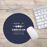Thumbnail for Model 18 Lodestar - Heritage - Round Mouse Pad - Navy Blue