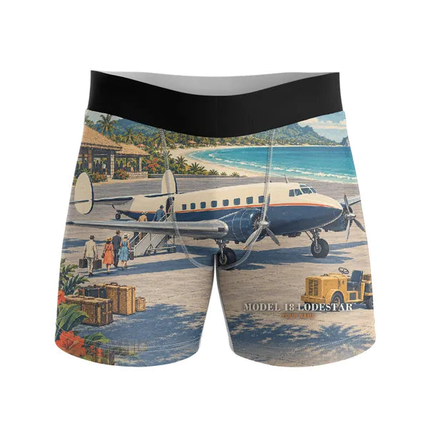 Model 18 Lodestar - Men Boxers - 3D + Name - Full Print