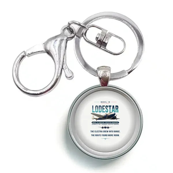 Model 18 Lodestar - Original - Circle Key Chain - White