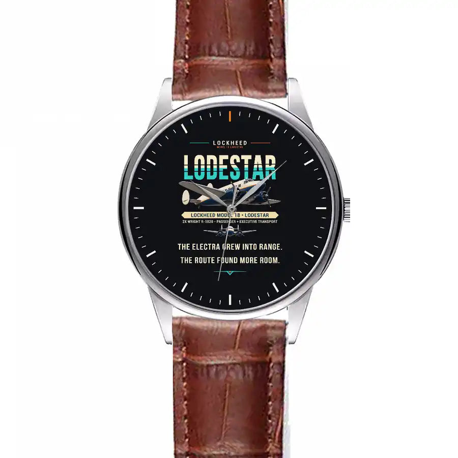 Model 18 Lodestar - Original - Leather Strap - Striped Brown Leather Strap
