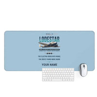Thumbnail for Model 18 Lodestar - Original + Name - Desk Mat - Light Blue