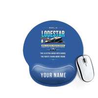 Thumbnail for Model 18 Lodestar - Original + Name - Ergonomic Mouse Pad - Blue