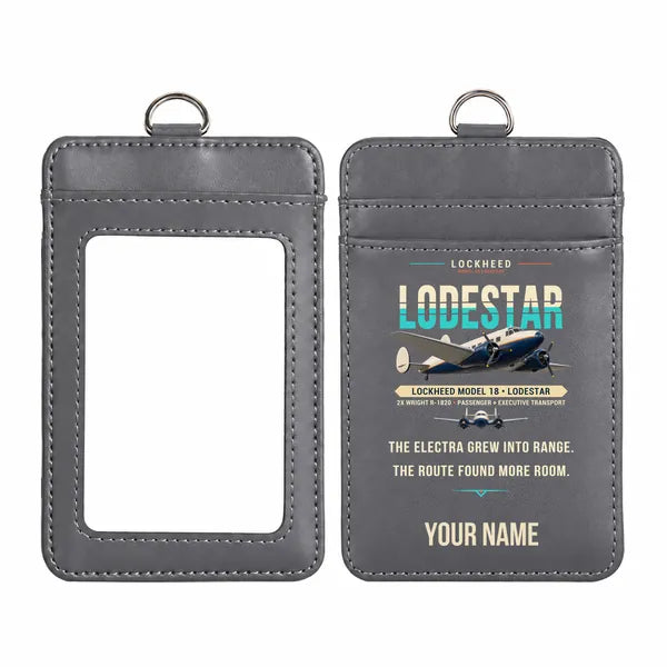 Model 18 Lodestar - Original - ID Card Holder - Gray + Name