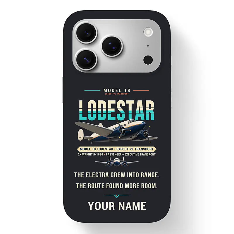 Model 18 Lodestar - Original + Name - MagSafe iPhone 17 Pro - Black
