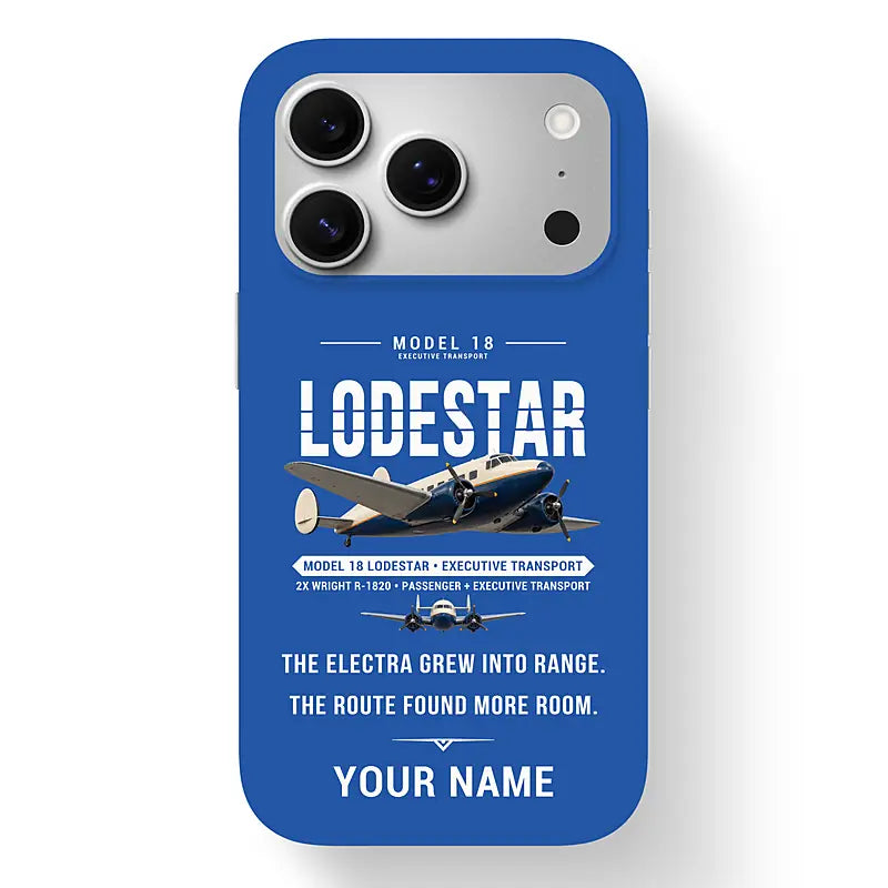 Model 18 Lodestar - Original + Name - MagSafe iPhone 17 Pro - Blue