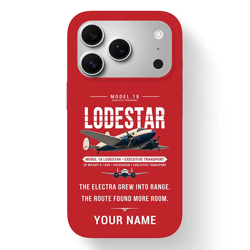Model 18 Lodestar - Original + Name - MagSafe iPhone 17 Pro - Red