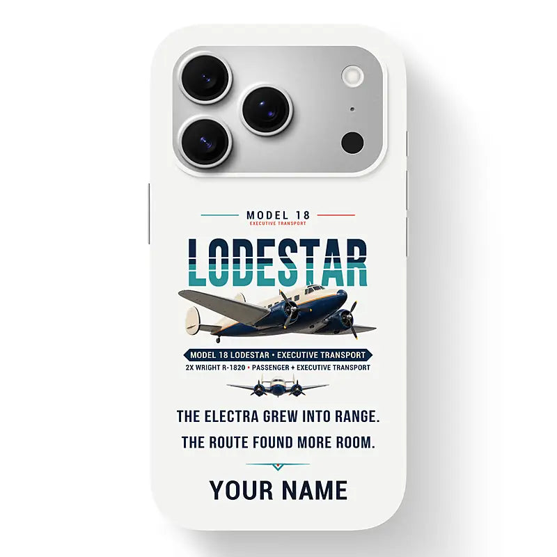 Model 18 Lodestar - Original + Name - MagSafe iPhone 17 Pro - White