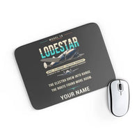 Thumbnail for Model 18 Lodestar - Original + Name - Mouse Pad - Black