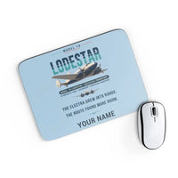 Thumbnail for Model 18 Lodestar - Original + Name - Mouse Pad - Light Blue