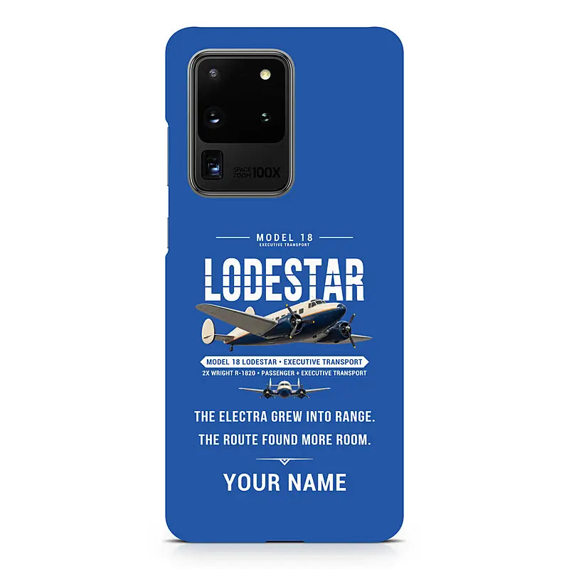 Model 18 Lodestar - Original + Name - Samsung Case - Blue