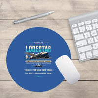 Thumbnail for Model 18 Lodestar - Original - Round Mouse Pad - Blue