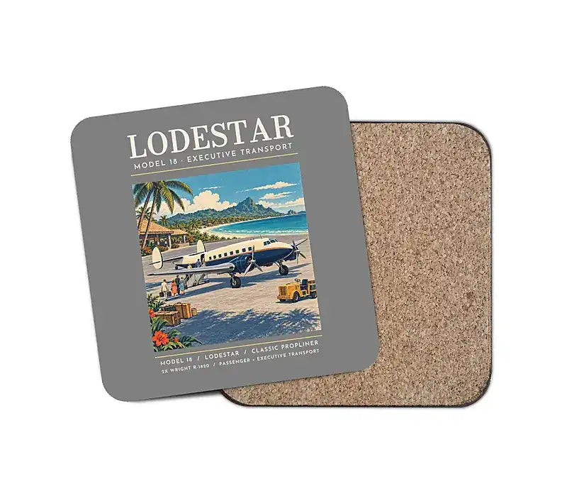 Model 18 Lodestar - Poster - Coaster - Gray