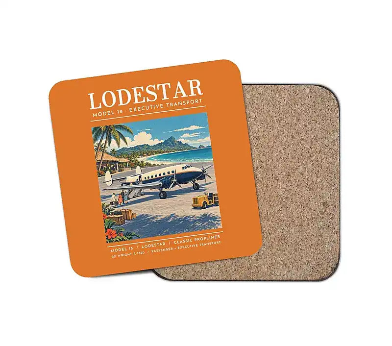 Model 18 Lodestar - Poster - Coaster - Orange
