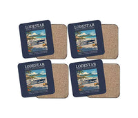 Thumbnail for Model 18 Lodestar - Poster - Coaster Set - Navy Blue