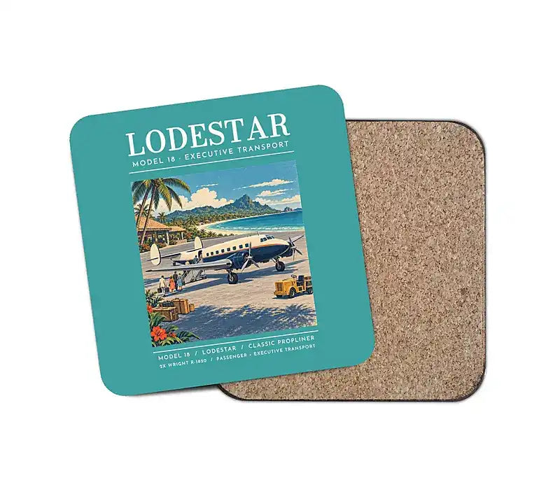 Model 18 Lodestar - Poster - Coaster - Turquoise