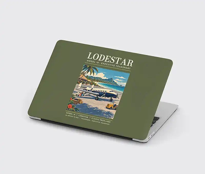 Model 18 Lodestar - Poster - MacBook Case - Green Army