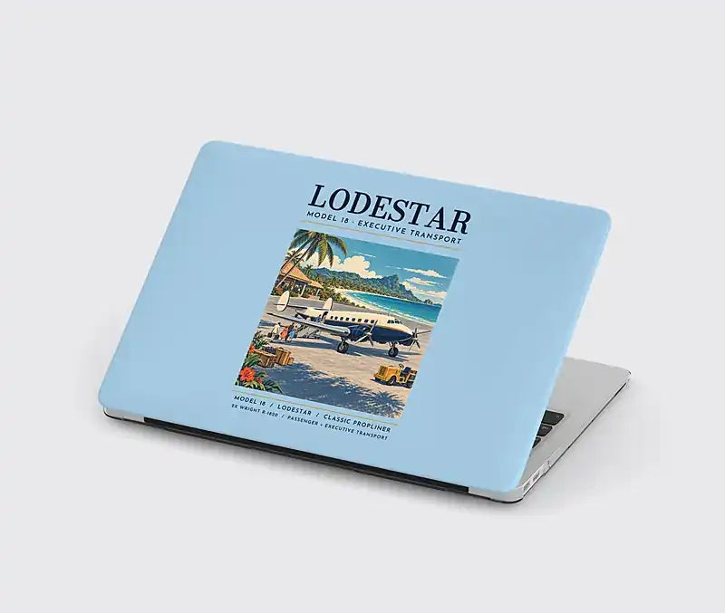 Model 18 Lodestar - Poster - MacBook Case - Light Blue