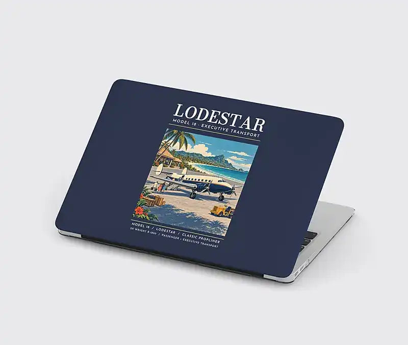 Model 18 Lodestar - Poster - MacBook Case - Navy Blue