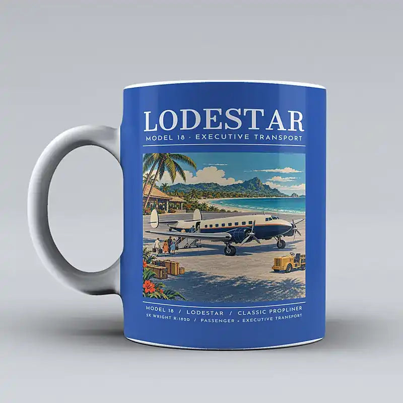 Model 18 Lodestar - Poster - Mug - Blue