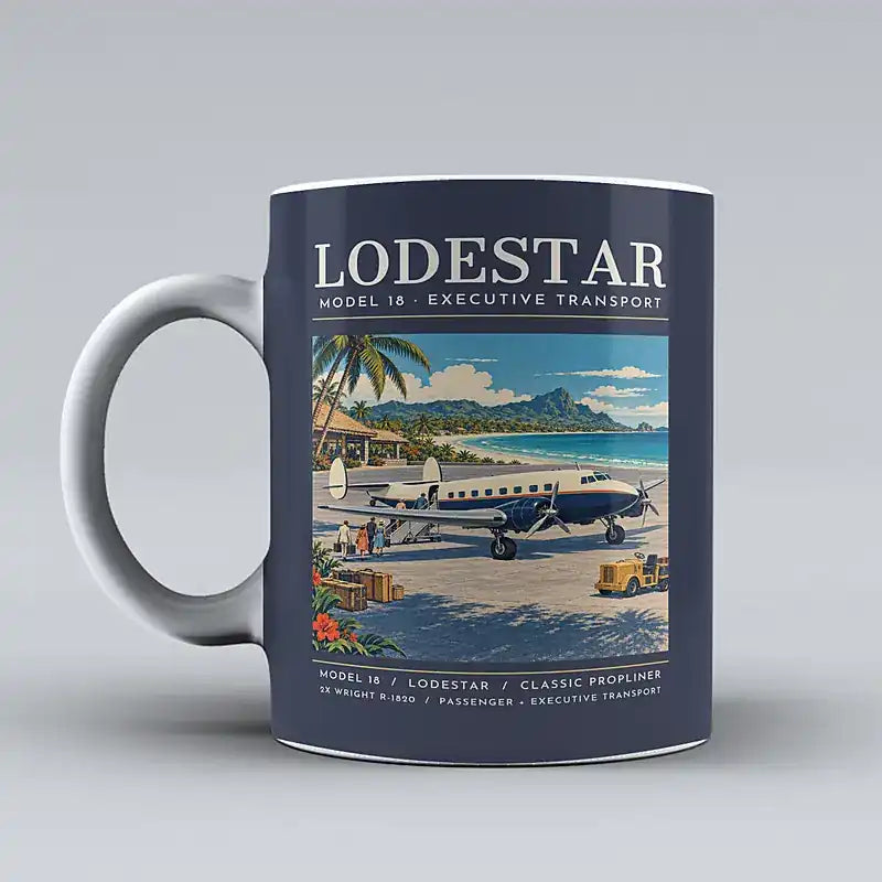 Model 18 Lodestar - Poster - Mug - Dark Blue