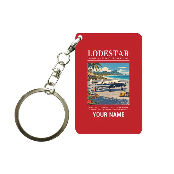 Model 18 Lodestar - Poster + Name - Key Chain - Red