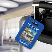 Thumbnail for Model 18 Lodestar - Poster + Name - Luggage Tag - Blue