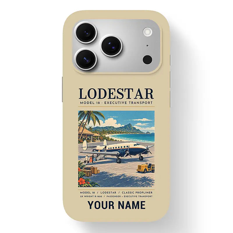 Model 18 Lodestar - Poster + Name - MagSafe iPhone 17 Pro - Beige
