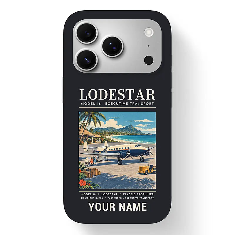 Model 18 Lodestar - Poster + Name - MagSafe iPhone 17 Pro - Black