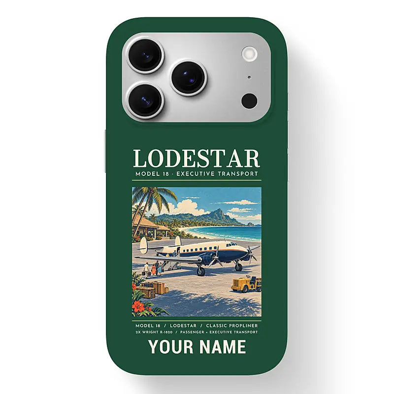 Model 18 Lodestar - Poster + Name - MagSafe iPhone 17 Pro - Dark Green
