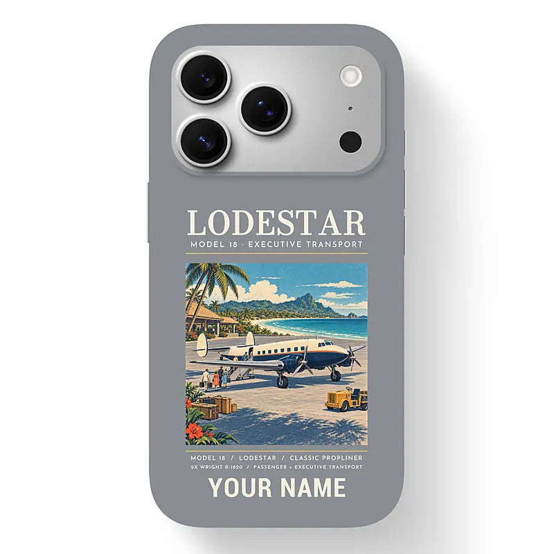 Model 18 Lodestar - Poster + Name - MagSafe iPhone 17 Pro - Gray