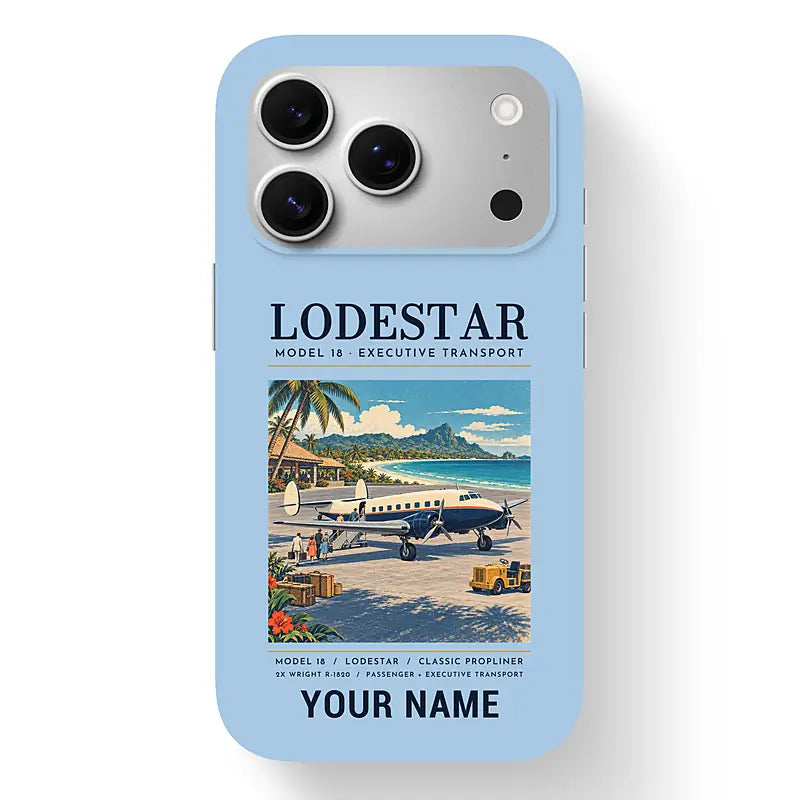 Model 18 Lodestar - Poster + Name - MagSafe iPhone 17 Pro - Light Blue