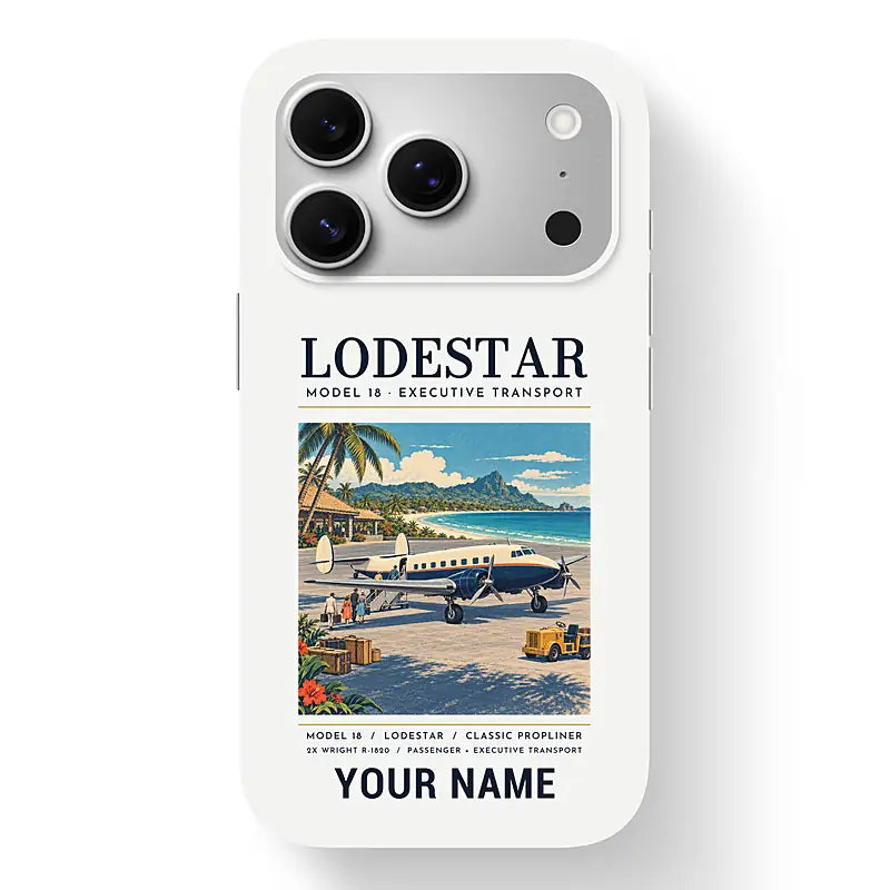 Model 18 Lodestar - Poster + Name - MagSafe iPhone 17 Pro - White