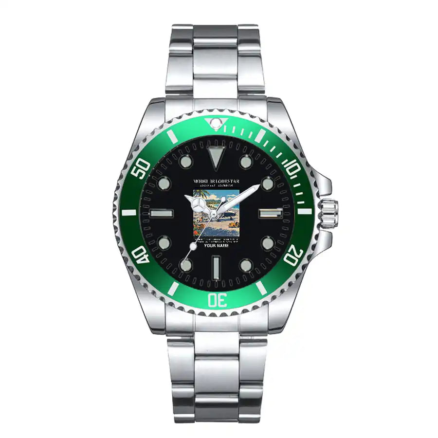 Model 18 Lodestar - Poster + Name - Premium Diver - Green