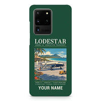 Thumbnail for Model 18 Lodestar - Poster + Name - Samsung Case - Dark Green
