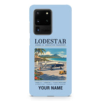 Thumbnail for Model 18 Lodestar - Poster + Name - Samsung Case - Light Blue