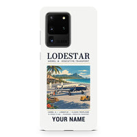 Thumbnail for Model 18 Lodestar - Poster + Name - Samsung Case - White