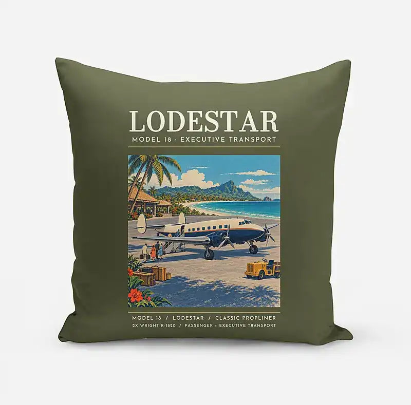 Model 18 Lodestar - Poster - Pillow - Green Army