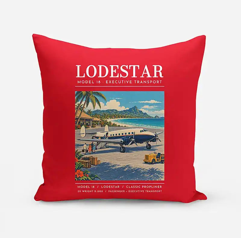 Model 18 Lodestar - Poster - Pillow - Red