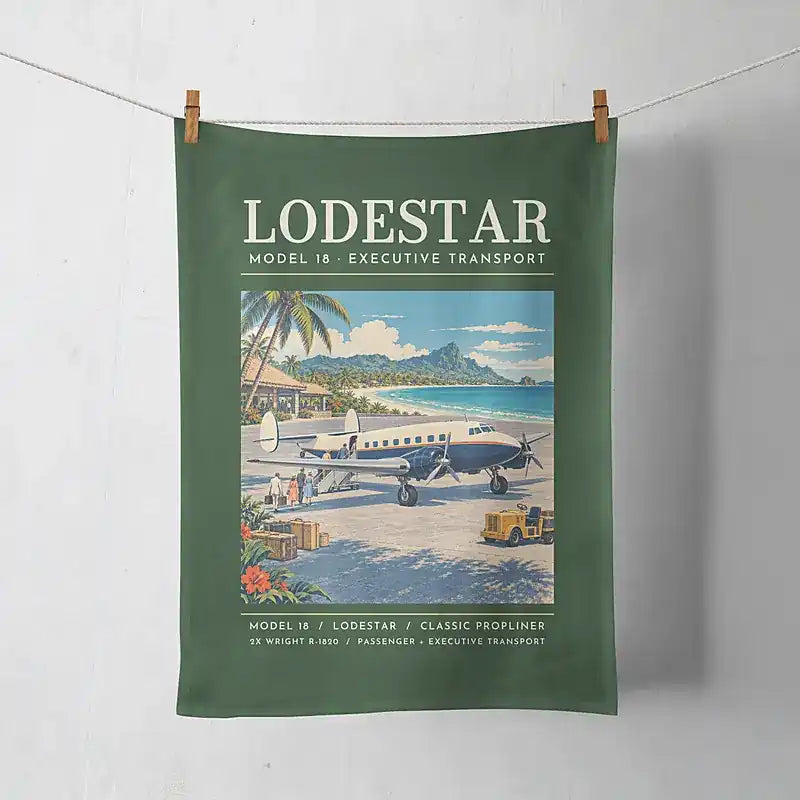 Model 18 Lodestar - Poster - Towel - Dark Green